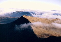 Крибин, как видно из Pen y Fan