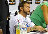 Punk at an autograph signing in 2013 CM Punk 01 (9514660956).jpg