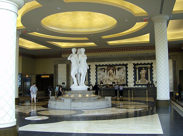 The lobby of Caesars Windsor in July 2008, after renovations were completed.