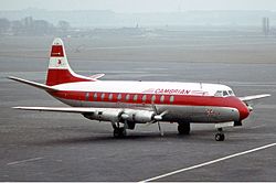 Diese Vickers Viscount (G-AMOL) stürzte 1965 im Anflug auf Liverpool ab