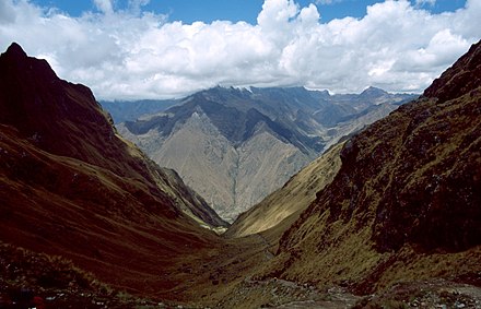 Day 2 of the trek, near Dead Woman's Pass