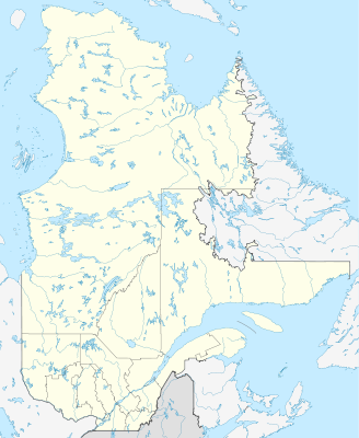 Harta de localizare Canada Quebec