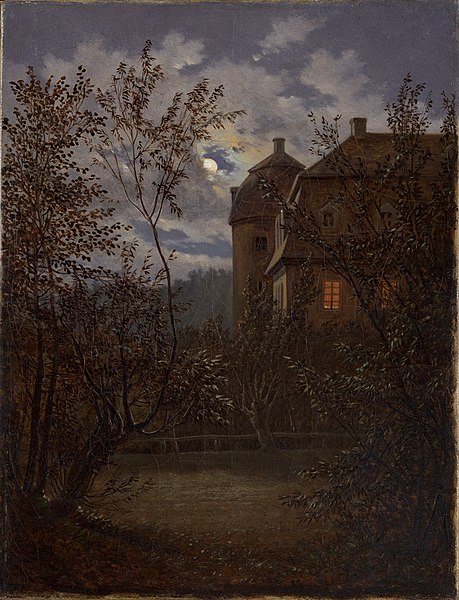 File:Carl Gustav Carus - Schloss Milkel im Mondschein (1833-1835).jpg