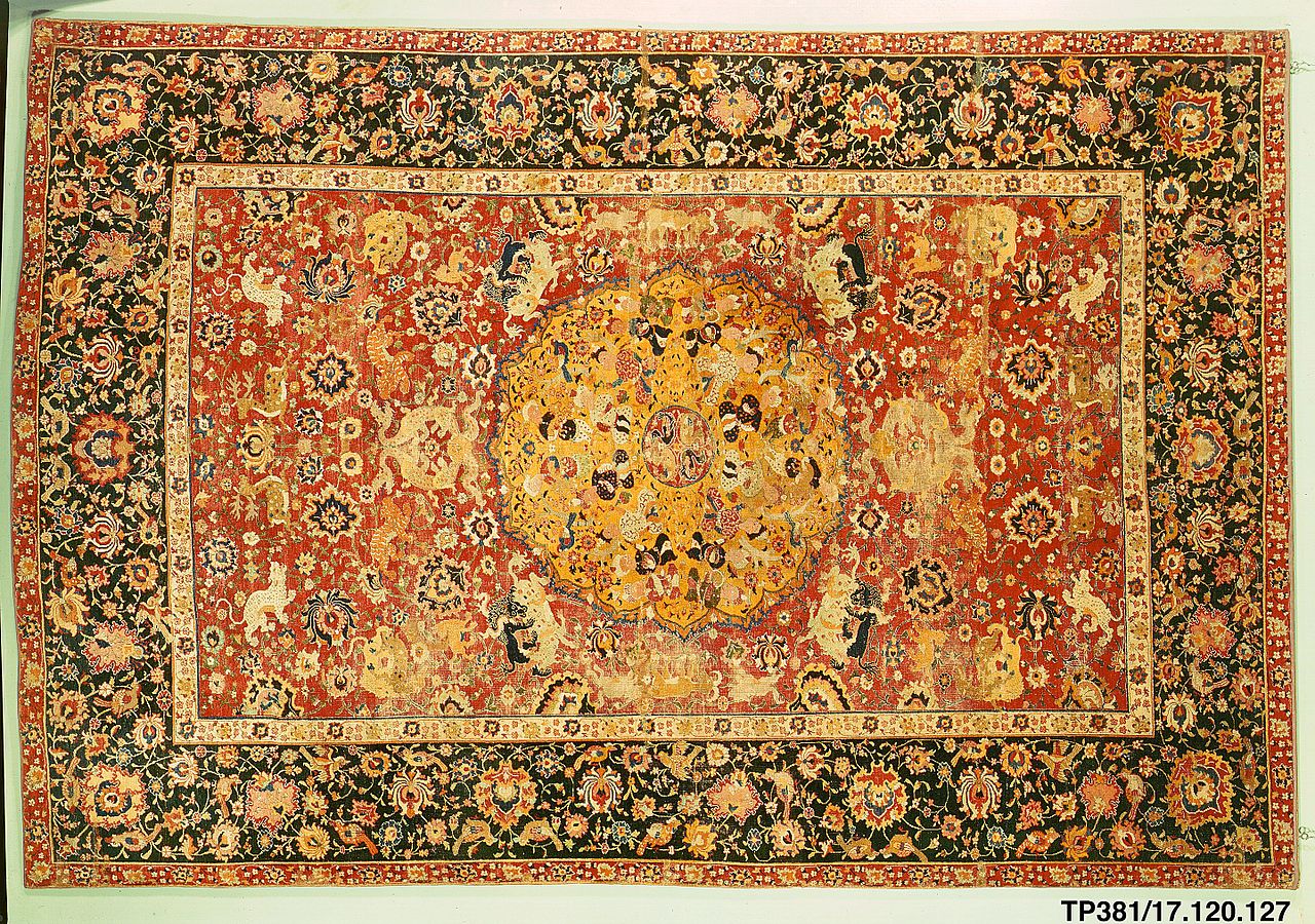 File:Carpet - Iran - 16th century - MET - Inventory number 17.120.127.jpg -  Wikimedia Commons