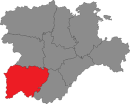 Karte des Wahlkreises.