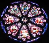 Las vidrieras de colores de la catedral