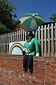 A homemade scarecrow, seen in Chillerton for the Chillerton & Gatcombe Scarecrow Festival 2011, on the Isle of Wight.