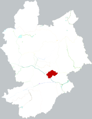 Xiahuayuan en el mapa