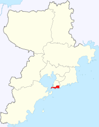 Distretto di Shibei – Mappa