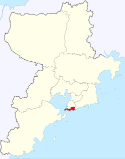 Lage von Shinan in Qingdao