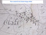 Plan cadastral de Clédat en 1822.