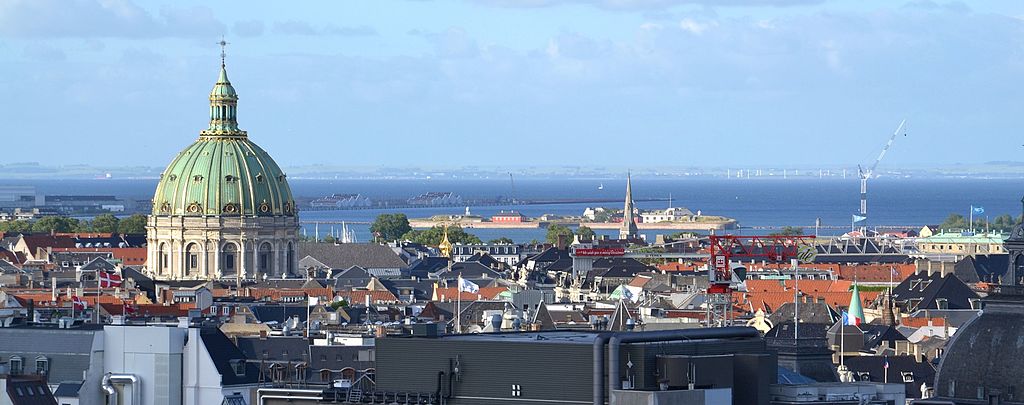 Vue panoramique depuis le chateau de Christiansborg à Copenhague - Photo de Pudelek