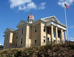 A megyei bíróság épülete