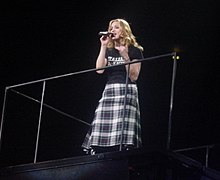 Madonna performing "Crazy for You" at the 2004 Re-Invention World Tour Crazy For You New York (cropped).jpg