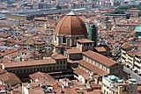 Basílica de San Lorenzo.  Vista desde la cúpula de la Catedral de Florencia