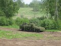 Combat Vehicle 90 getarnt mit natürlicher Vegetation