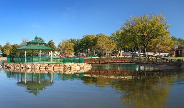 Dahnert's Lake County Park, located in the center of the city