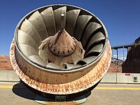 Francis turbine runner on display