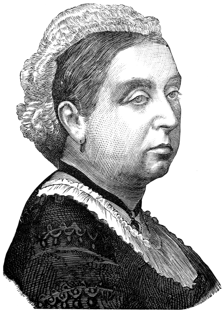 Queen Victoria, 1819 - 1901, seen here in 1855. From a portrait by F  Winterhalter Stock Photo - Alamy