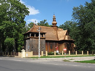 Dobroń Village in Łódź, Poland