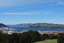 Dunedin seen from Unity Park lookout in the suburb of Mornington Dunedin from Lookout.JPG