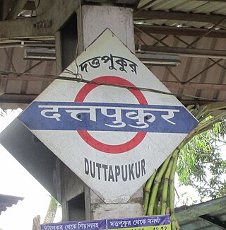 <span class="mw-page-title-main">Duttapukur railway station</span> Railway Station in West Bengal, India