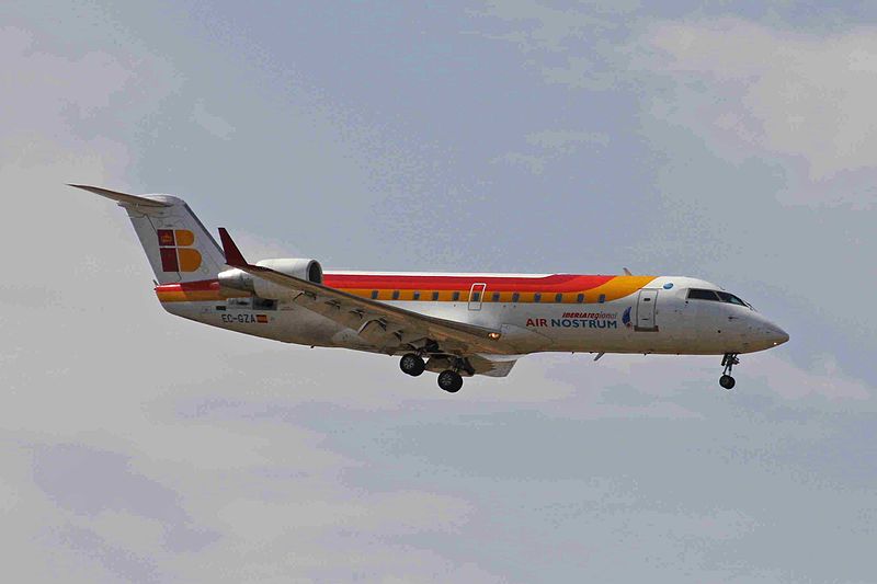 File:EC-GZA 2 CRJ.200ER IB Reg-Air Nost PMI 07MAY11 (5697336676).jpg