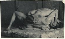 H-229. Photograph of wrestlers, attributed to Eakins (possibly May 22, 1899) Eakins, Thomas (1844-1916) - Lottatori 1.jpg