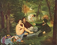 Le Déjeuner sur l'herbe (Πρόγευμα στην χλόη), 1863 Παρίσι, Μουσείο Ορσέ