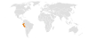 Location map for Equatorial Guinea and Peru.