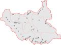 Етничка мапа Јужног Судана
