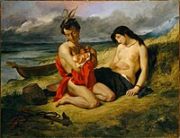 Eugène Delacroix - Les Natchez, 1835 (Metropolitní muzeum umění) .jpg