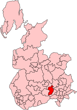 Farnworth in Lancashire, boundaries used 1974-83 Farnworth1974Constituency.svg