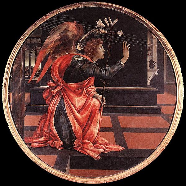 File:Filippino lippi, angelo annunciante, museo civico di san gimignano.jpg