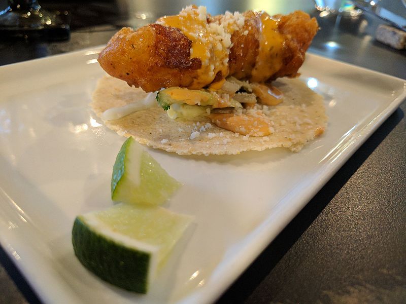 File:Fish taco at Travail restaurant's Spotlight dinner 02.jpg