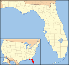 Mapa lokalizacyjna Florydy