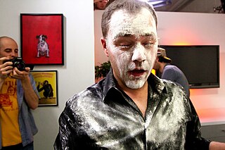 <span class="mw-page-title-main">Flour bomb</span> Form of protest