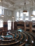 Folketinget chamber in Christiansborg Palace in 2018