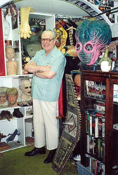 Forrest J Ackerman at the Ackermansion