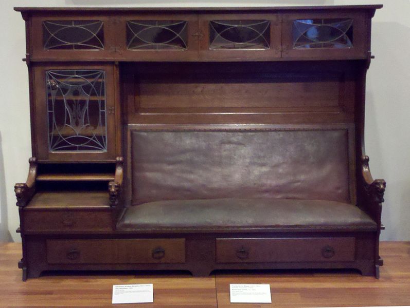 File:Frederick Meyer bookcase settle.jpg