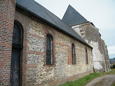 Appareillage de silex taillés côté sud.