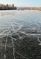 Čeština: Zamrzlý rybník Papež v Dobříši, okres Příbram - ČR English: Frozen Papež pond in Dobříš, Příbram District in Czech Republic