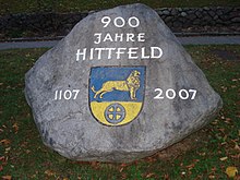 Denkmal bzw. Gedenkstein 900 Jahre Hittfeld