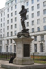 Statue of General Gordon on the Victoria Embankment in London