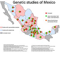 Map of Genetic Studies of Mexico Genetic Studies of Mexico.jpg