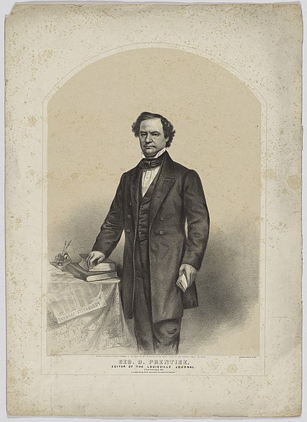 File:George Dennison Prentice by the J. H. Bufford Lithography Company, 1861, lithograph with tintstone on paper, from the National Portrait Gallery - NPG-NPG 88 170.jpg