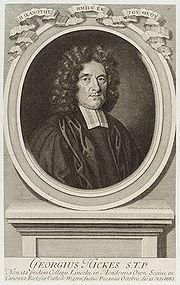 Non Juror bishop George Hickes (1642-1715), the driving force behind the schismatic Non Juror church George Hickes.jpg