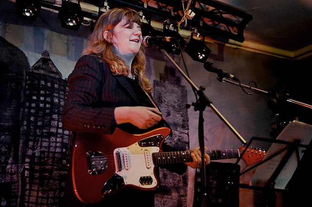 Gina Birch performing at Celebrating Sisterhood!, The Verge at The Cheshire Ring, 2012.