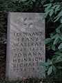 Gemeinsamer Grabstein von Ferdinand Franz Wallraf und Johann Heinrich Richartz
