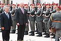 Bundespräsident von Österreich (links) und Fürst von Liechtenstein (mitte), 2013 in Wien